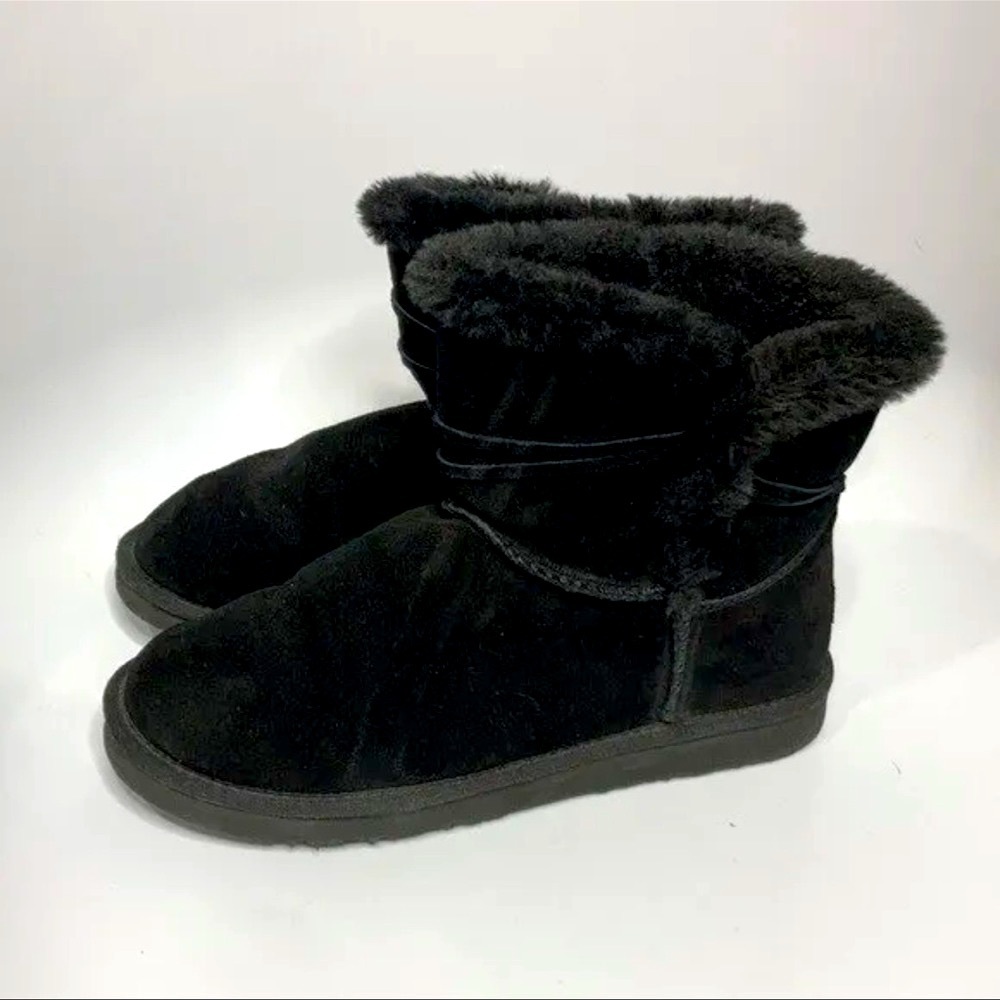 LAMO Women Thalia Suede Water Resistant Ankle Boots | Size 6 | Black |